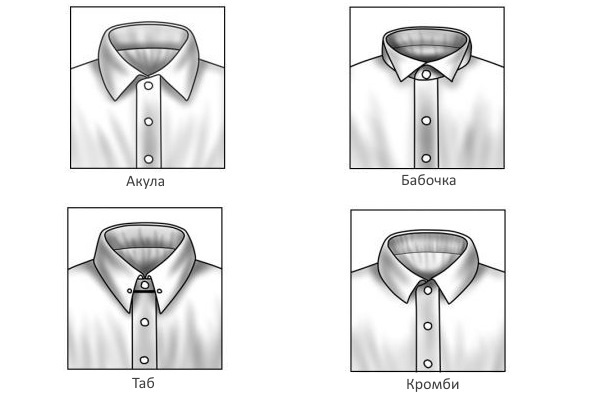 формальные варианты воротников