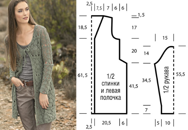 Кардиган спицами. Схемы и описание для женщин. Новинки, вязание для начинающих