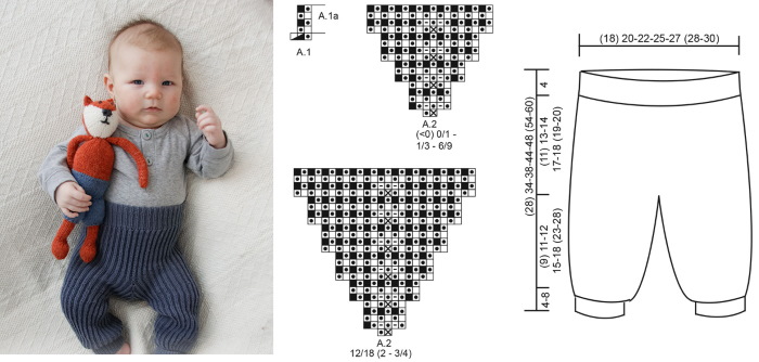 Вязаные детские штаны схемы
