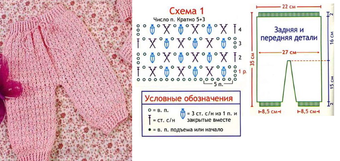 Вязание для детей до года спицами, крючком, мальчикам, девочкам. Схемы