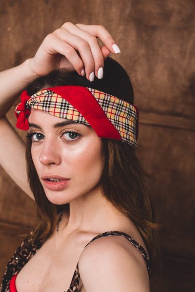 Women's plaid bandana