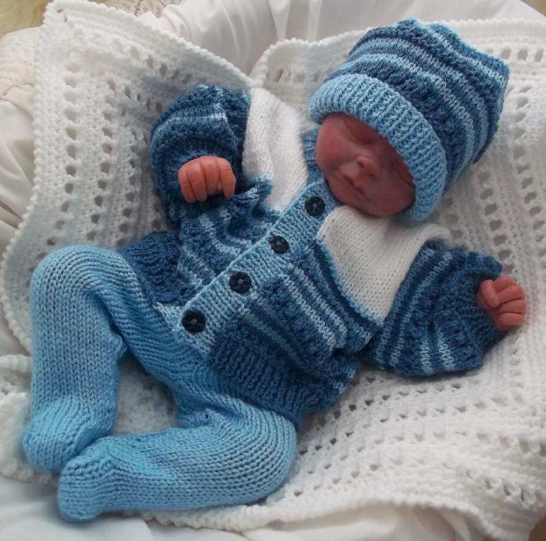Вязаная одежда для новорожденных мальчиков фото