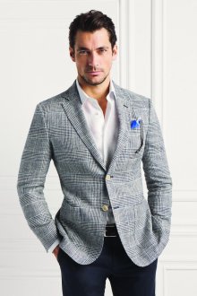 Мужской образ с черными брюками и клетчатым пиджаком в стиле smart casual